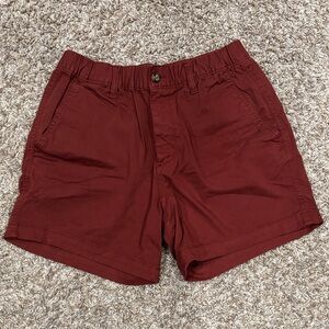 Men's Burgundy Hybrid Shorts